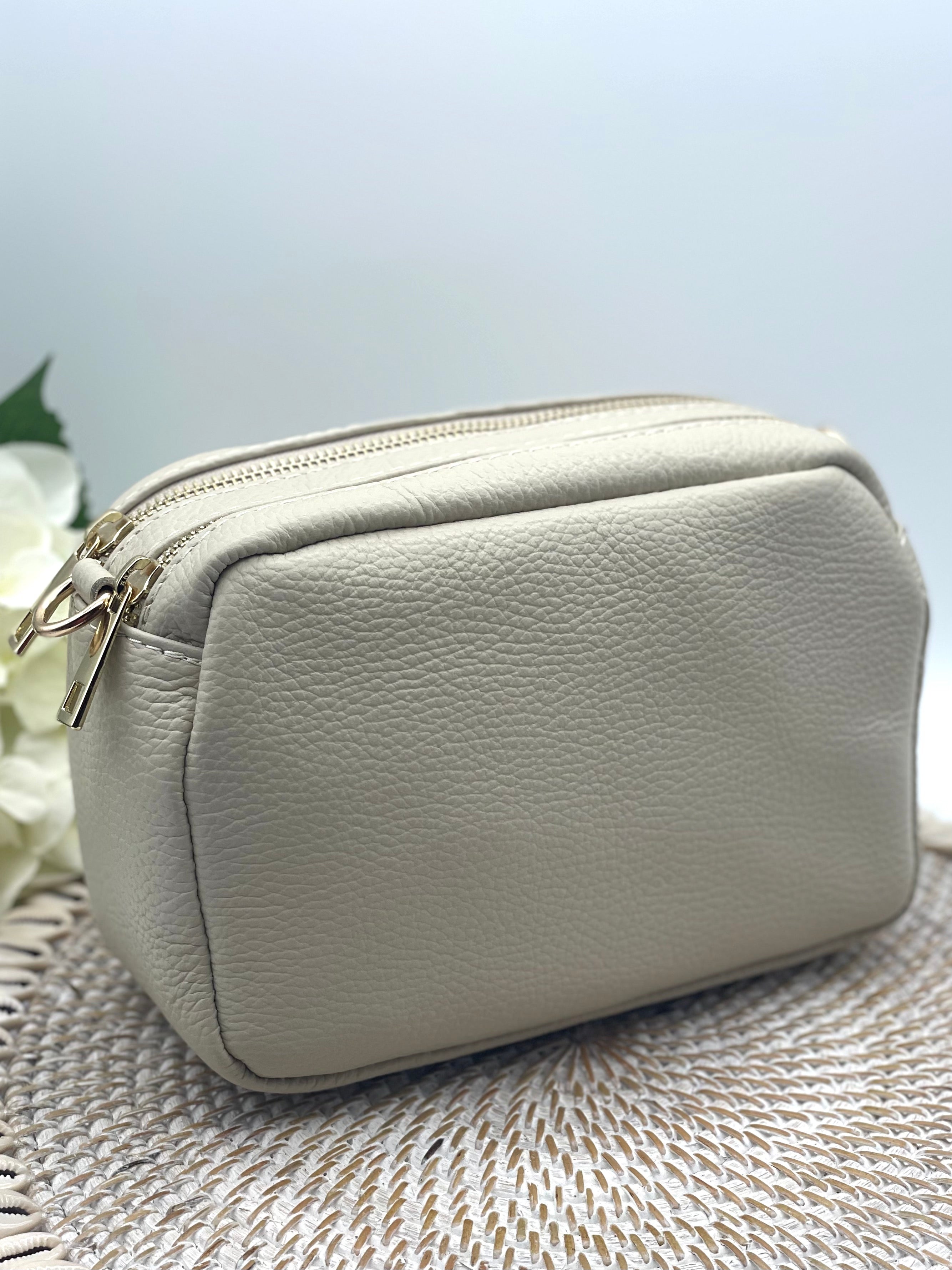 Double Zipper Cross Body Bag