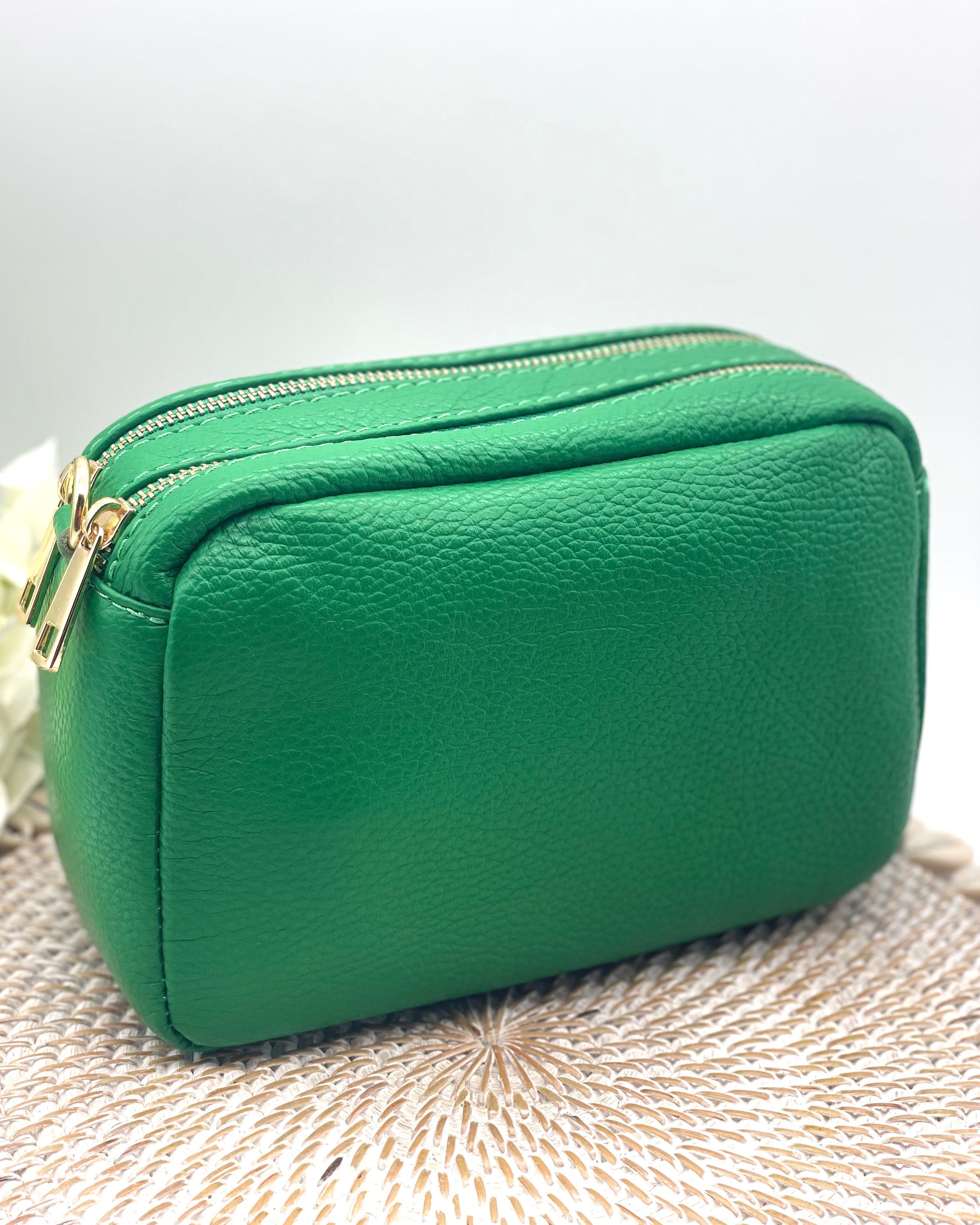 Double Zipper Cross Body Bag