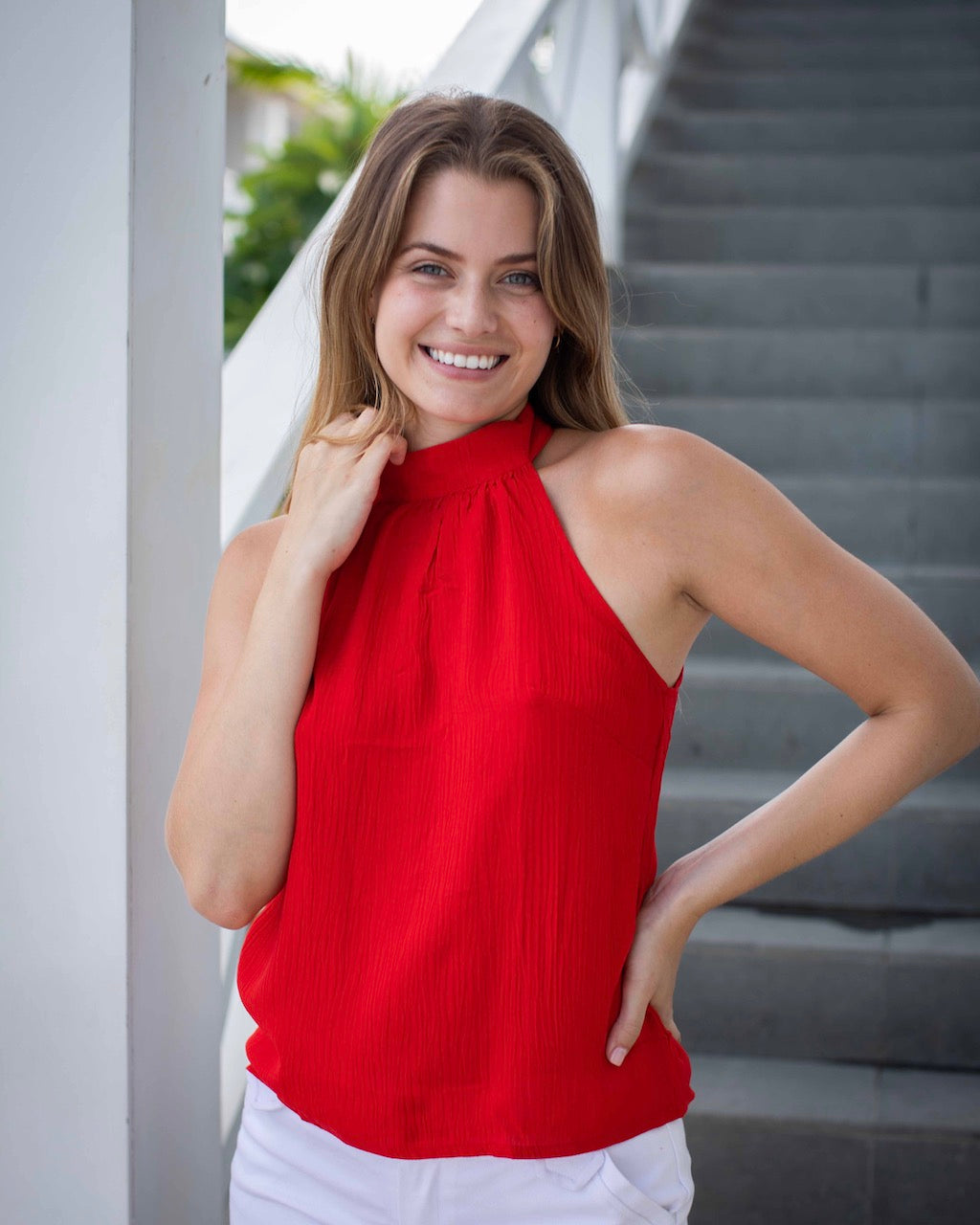 Lana - Poppy Red Crinkle