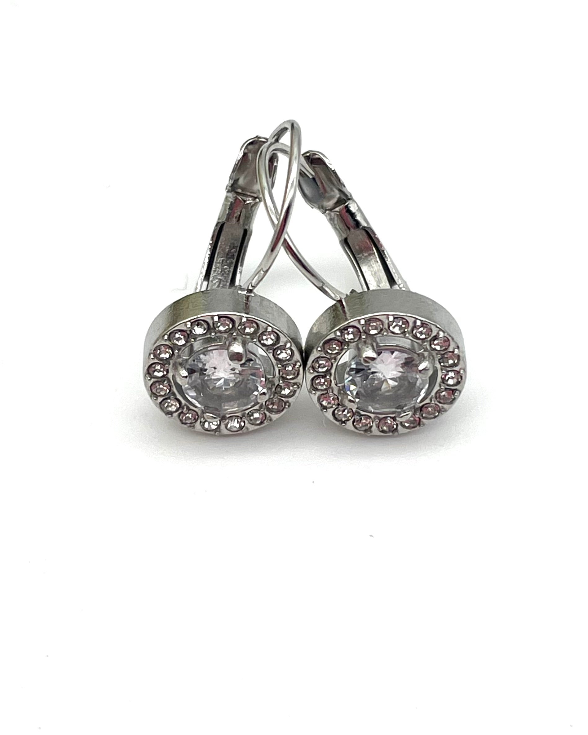 Luna - Diamante Drop Earrings
