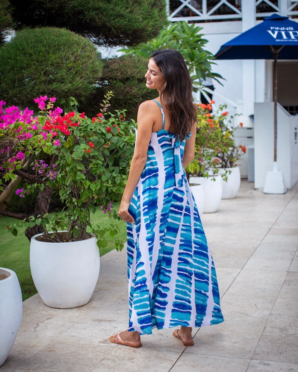 Roma Dress -Teal Water