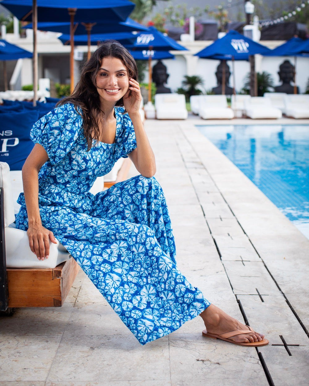 Sasha Jumpsuit - Blue Urchin