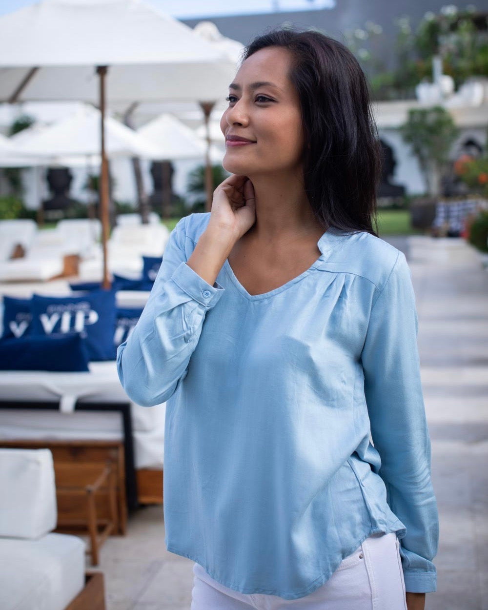 Tilly Top - Pale Blue