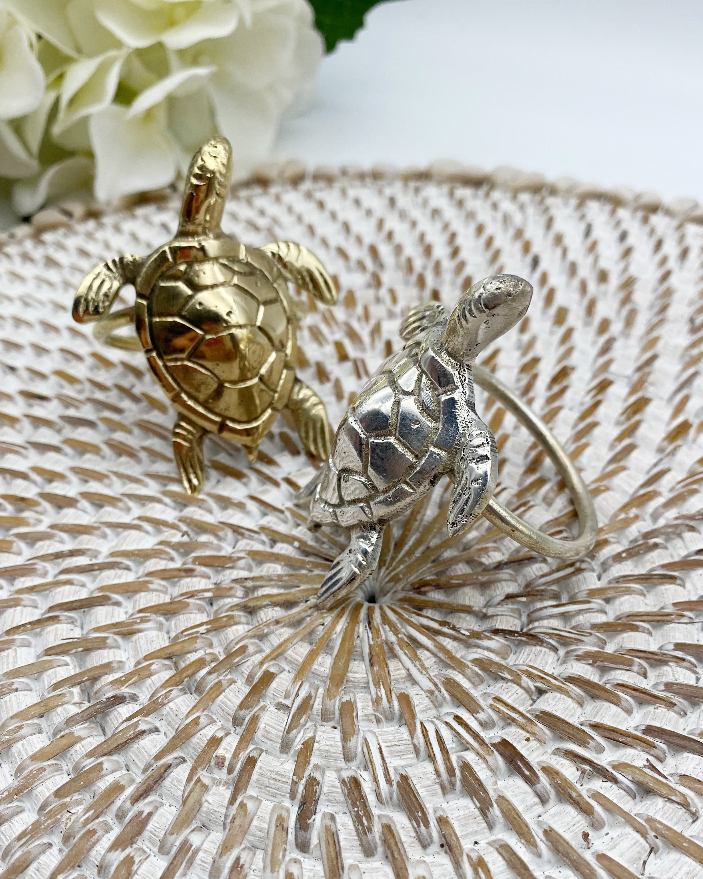 Turtle Napkin Ring - Set of 2