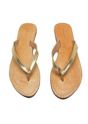 Womans fashion shoe made from real leather, which come in gold or silver.