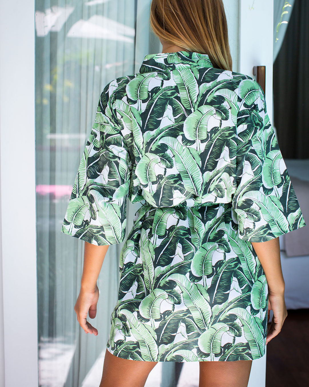 Christine Robe - Green Leaf