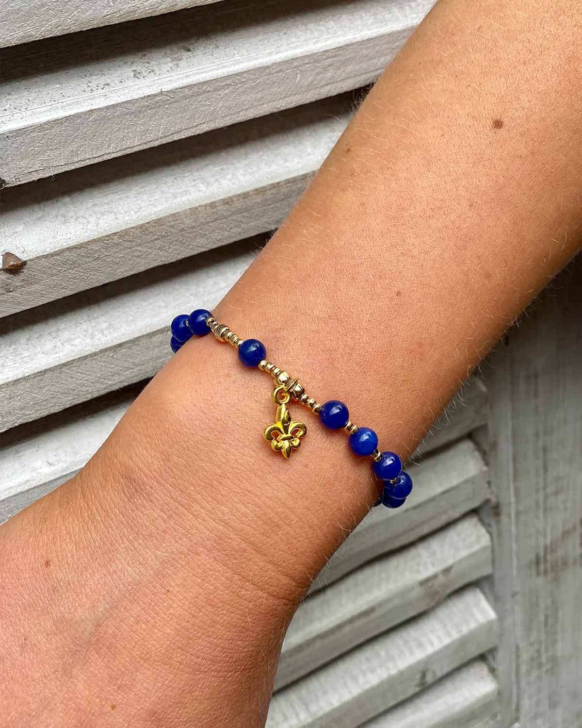 Agate Stone Bead Bracelet