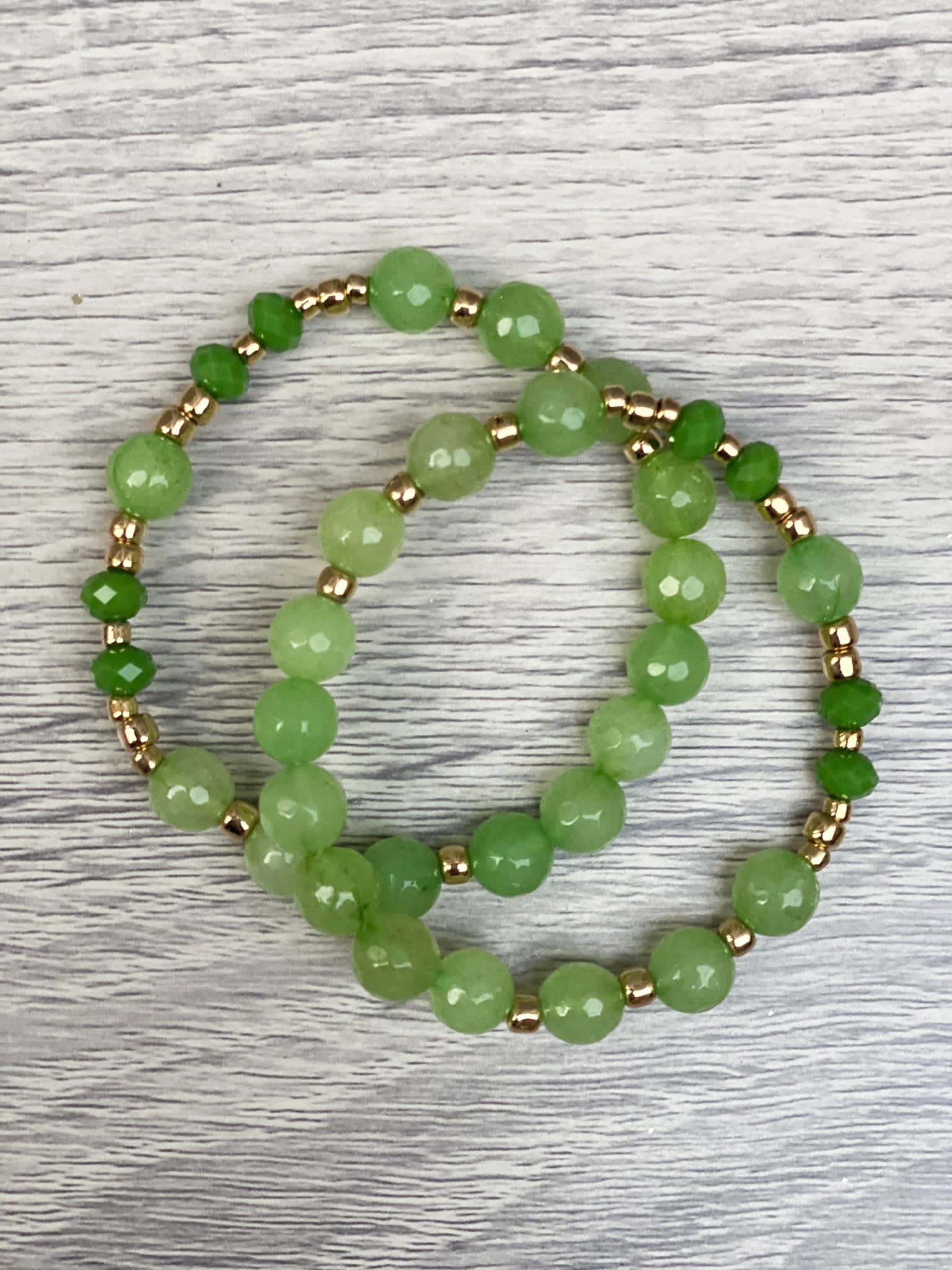 Agate Stone Bead Bracelet