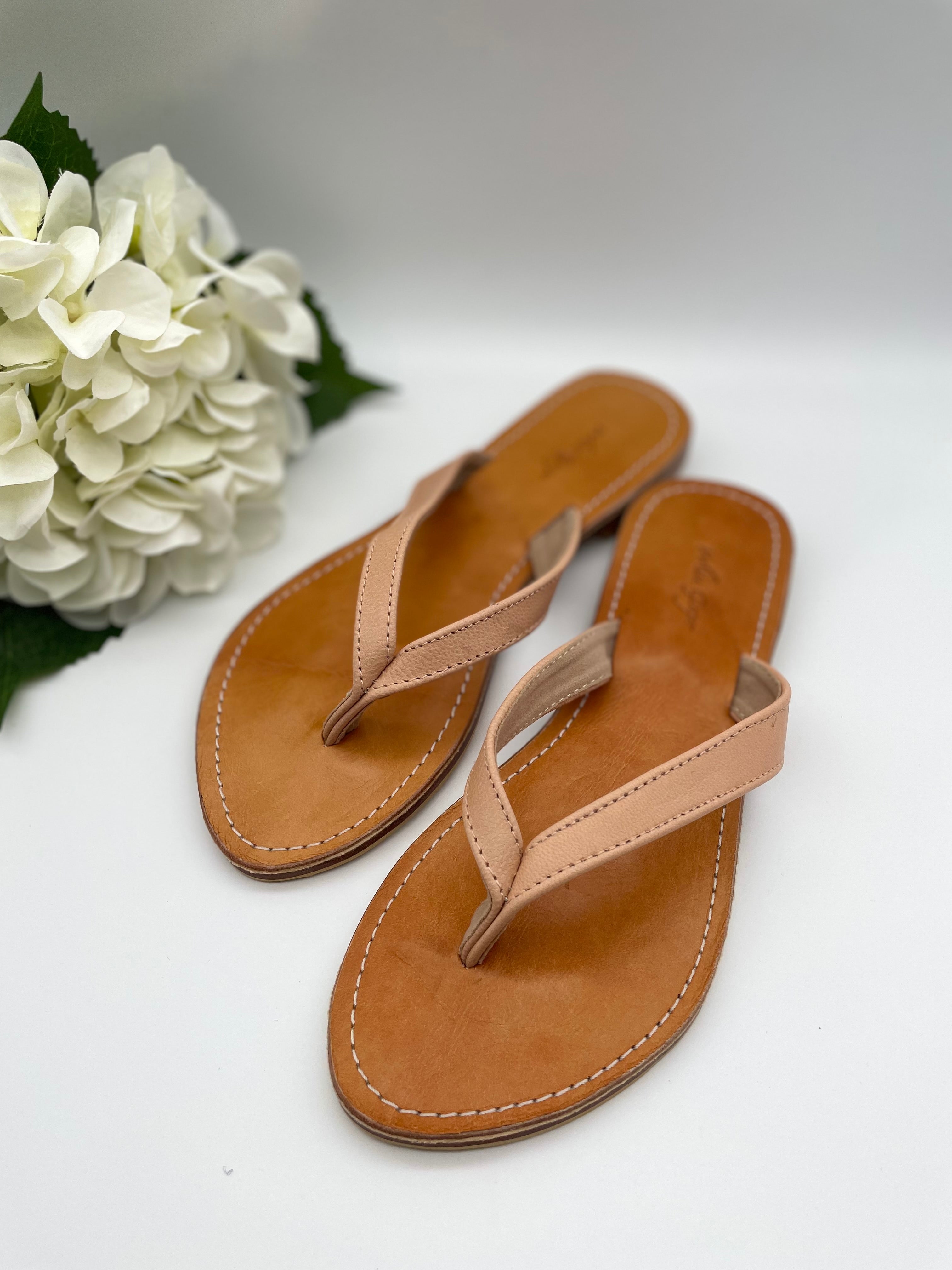 Leather Flip Flops