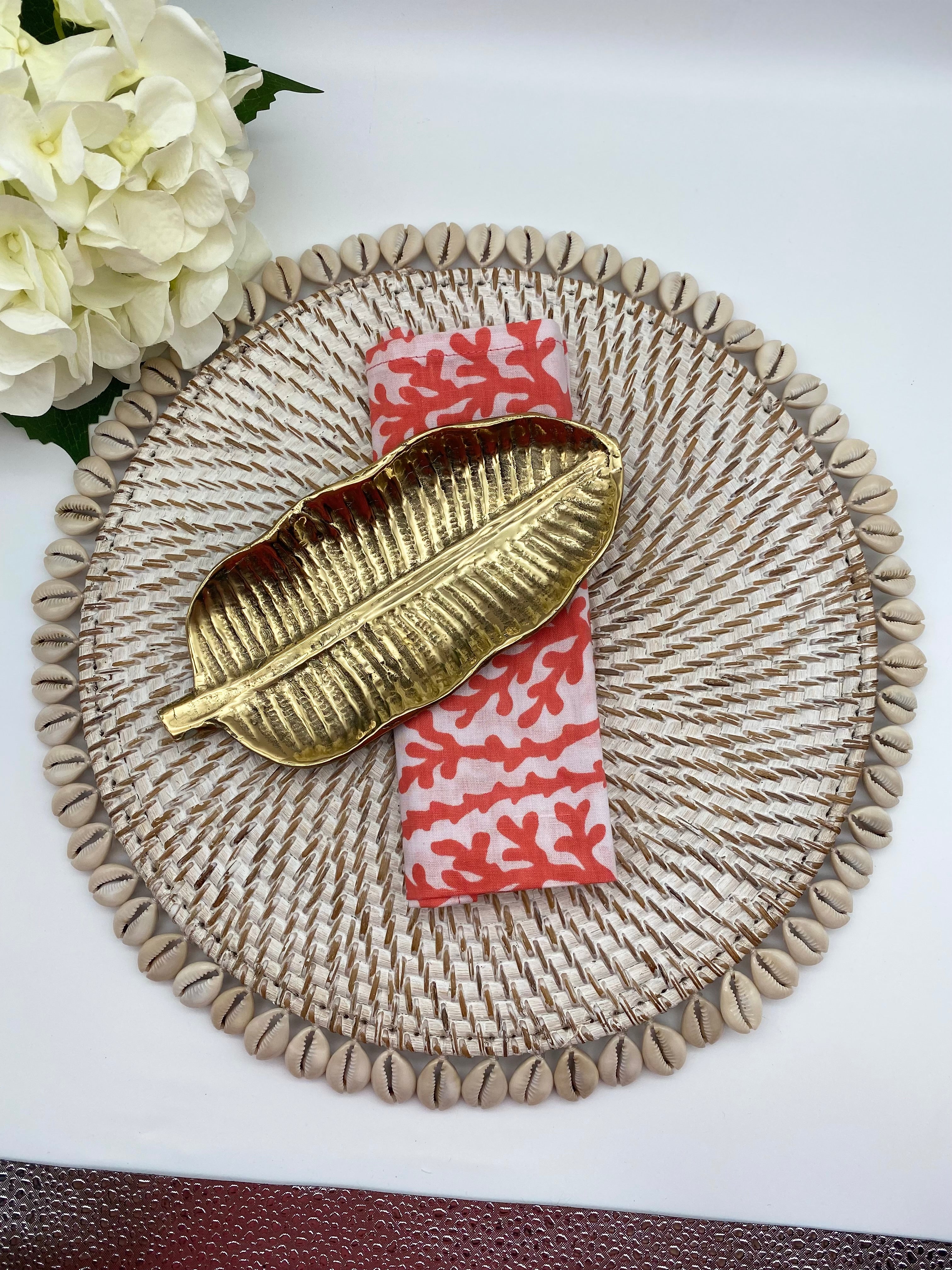 Brass Banana Leaf Plate