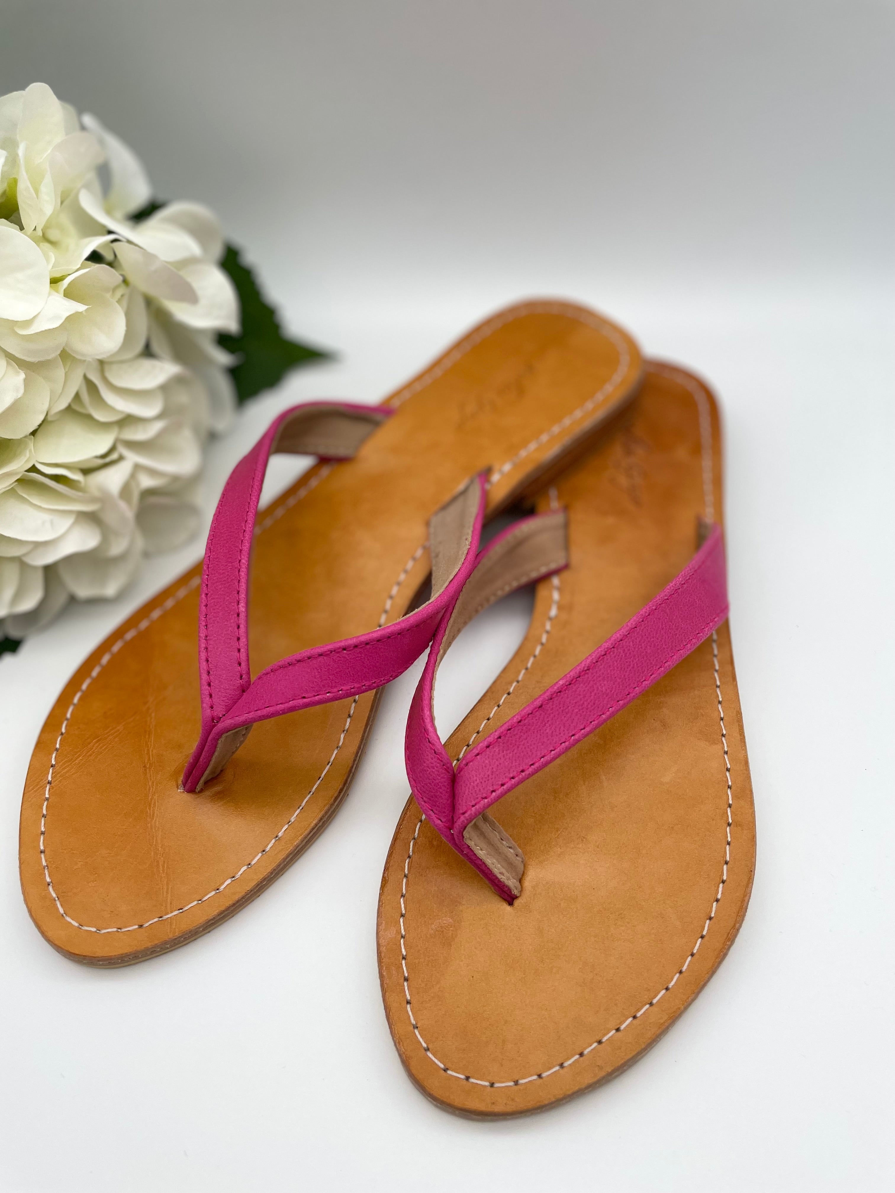Leather Flip Flops