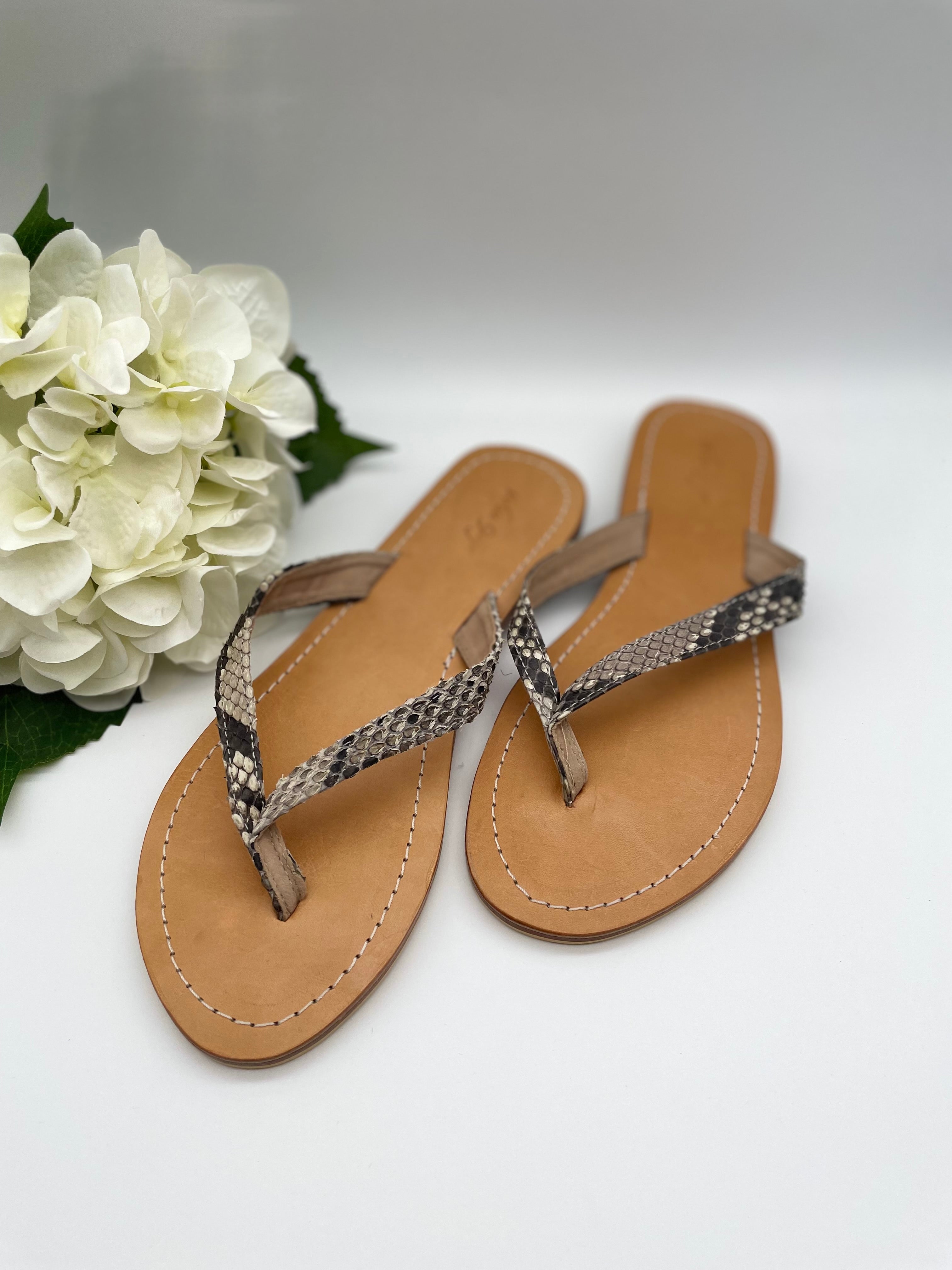 Leather Flip Flops