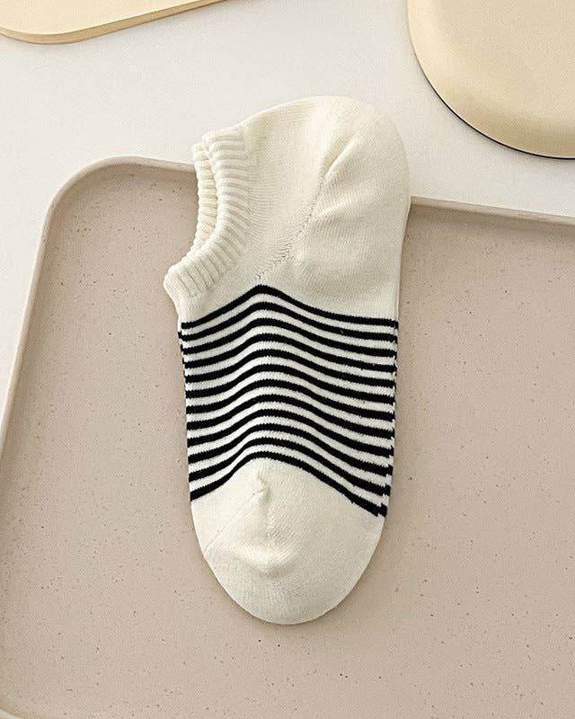 Striped Low Ankle Socks