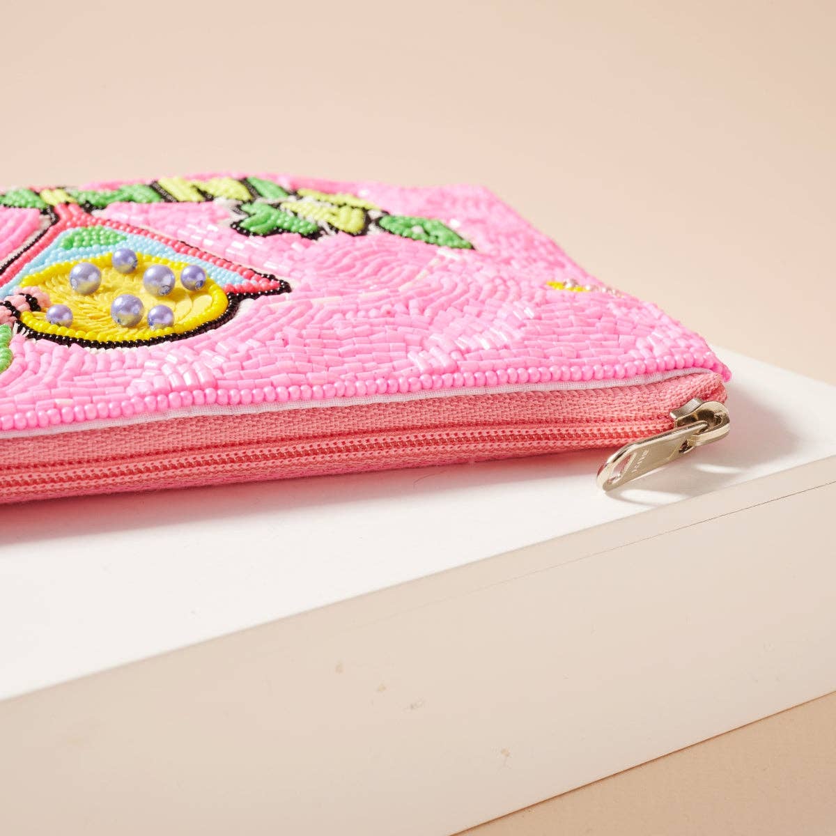 "Day Dinking" Bead Coin Pouch