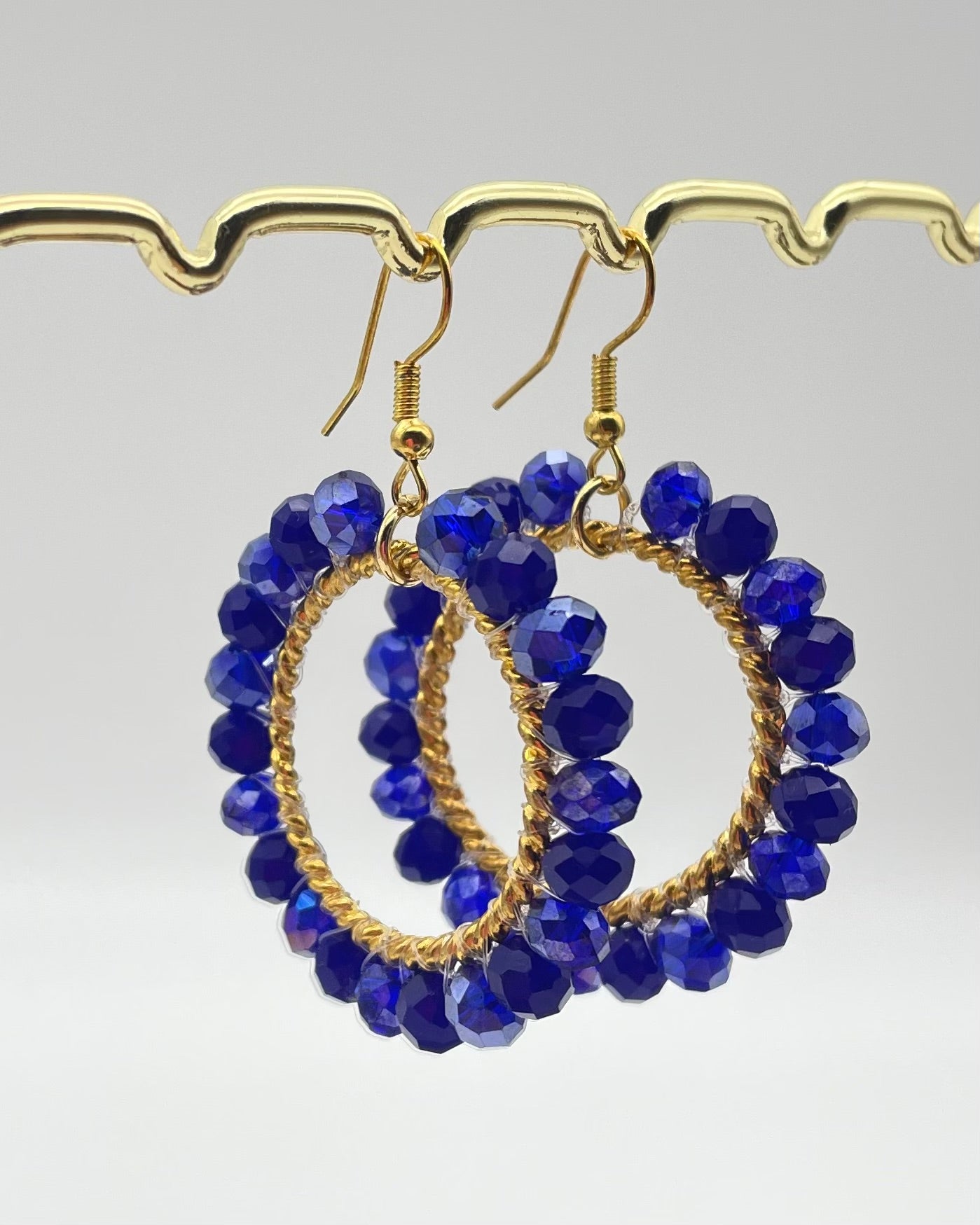 Bali Crystal Hoop Earrings - Orbis