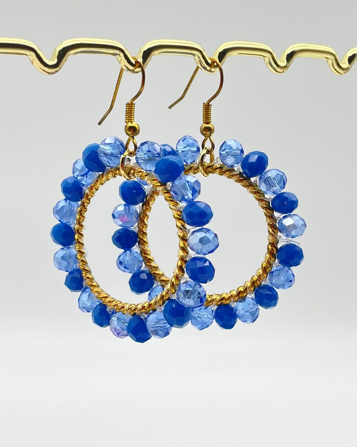 Bali Crystal Hoop Earrings - Orbis