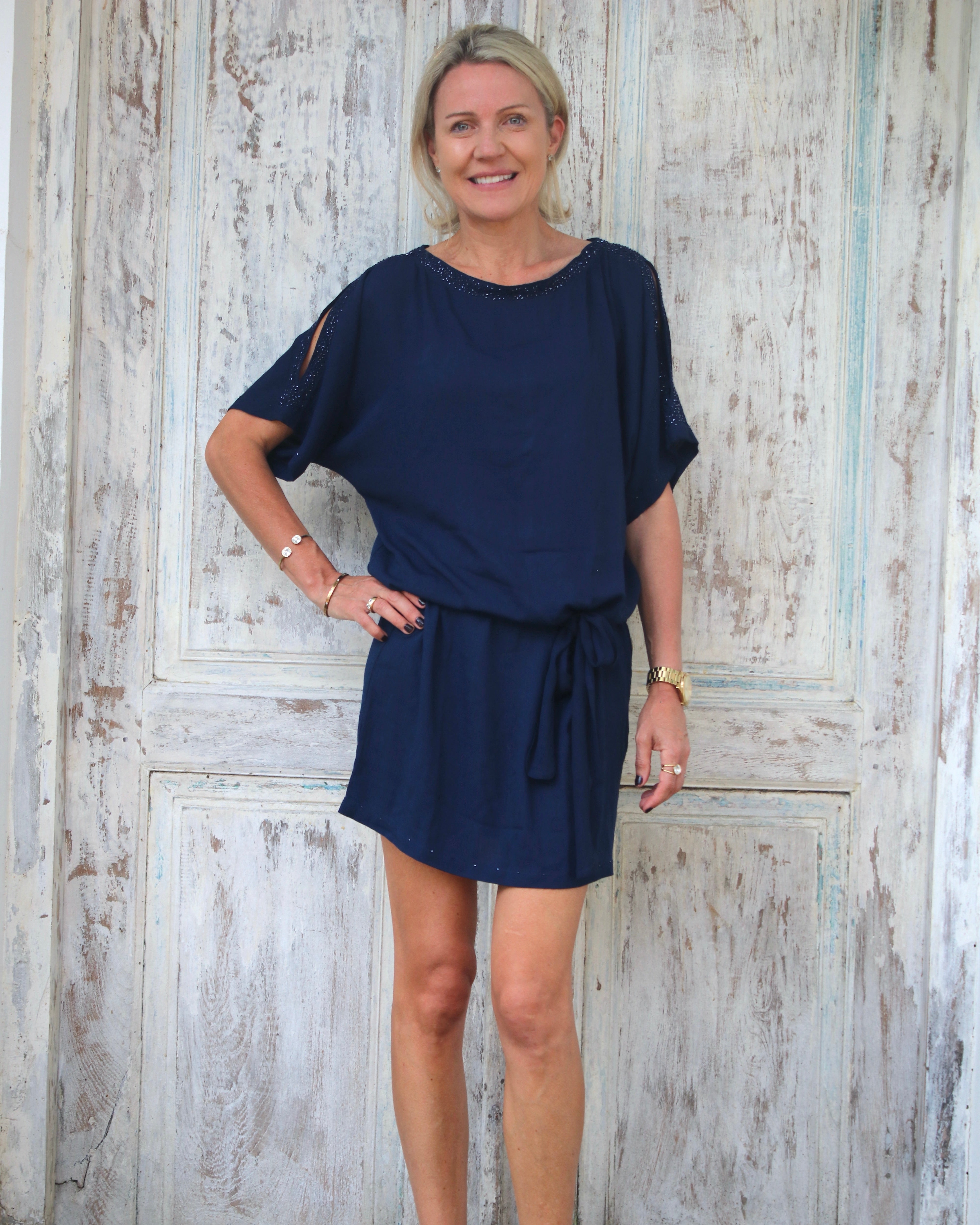 Clemmie Dress - Navy