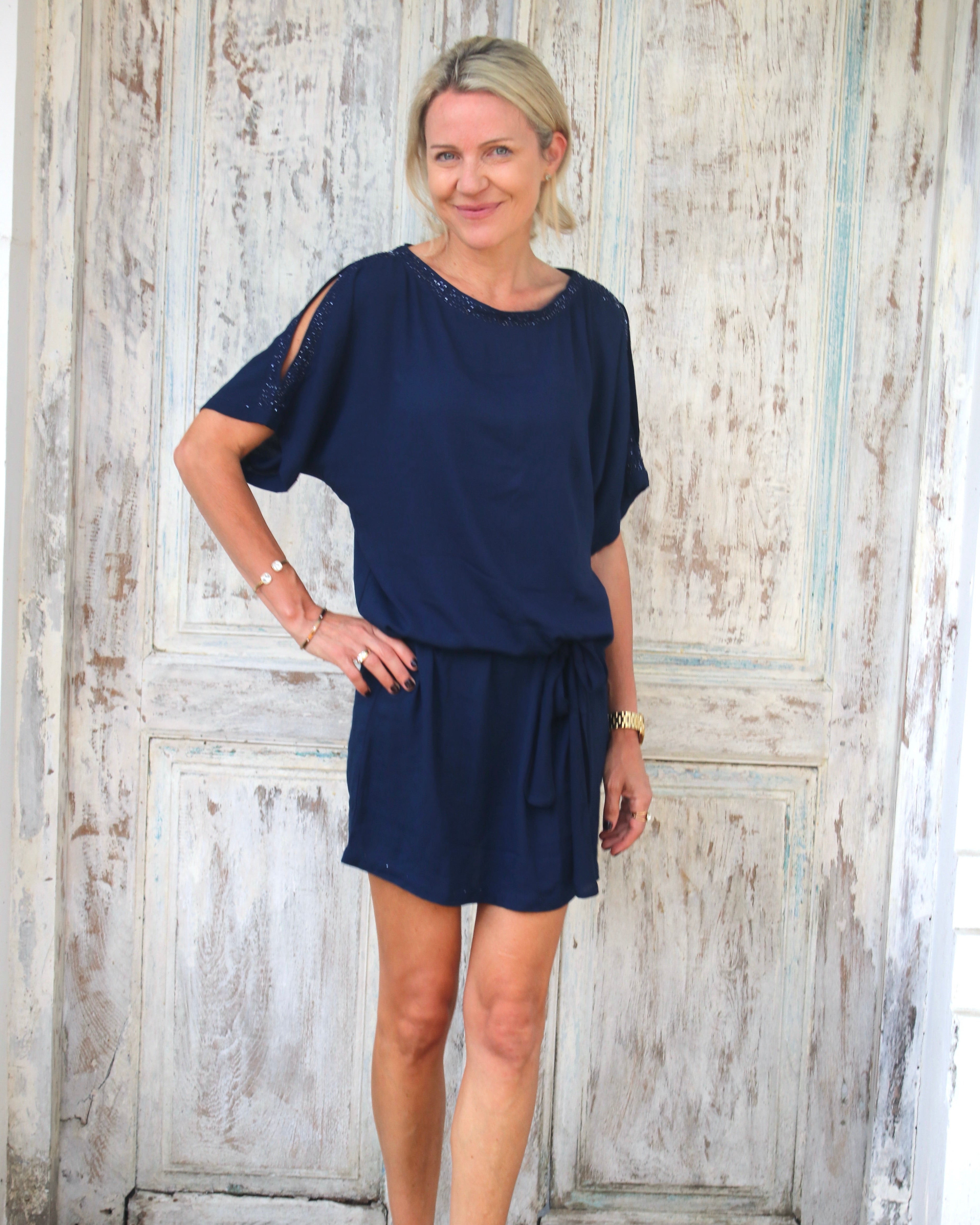 Clemmie Dress - Navy