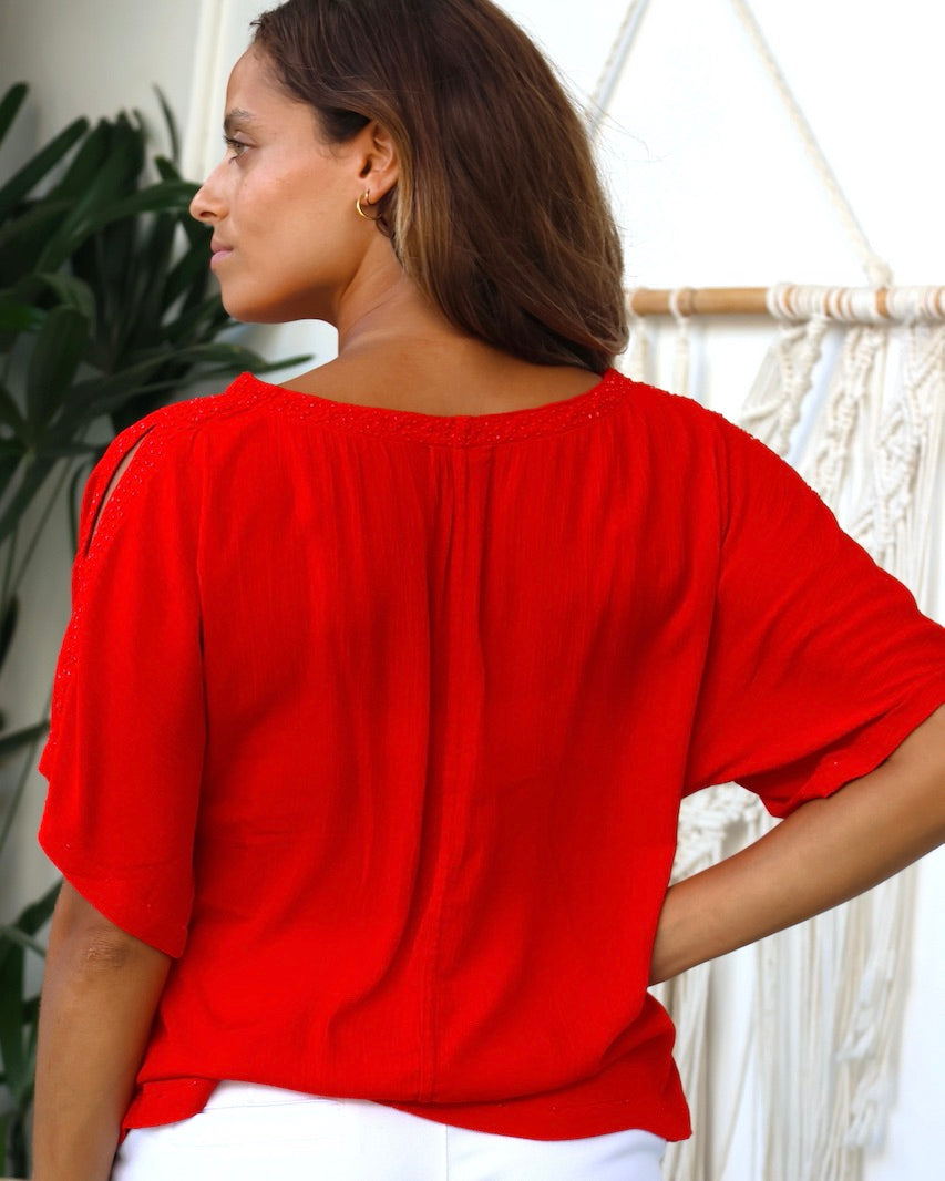 Clemmie Top - Red