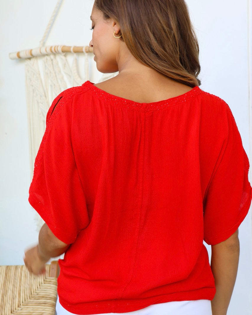 Clemmie Top - Red