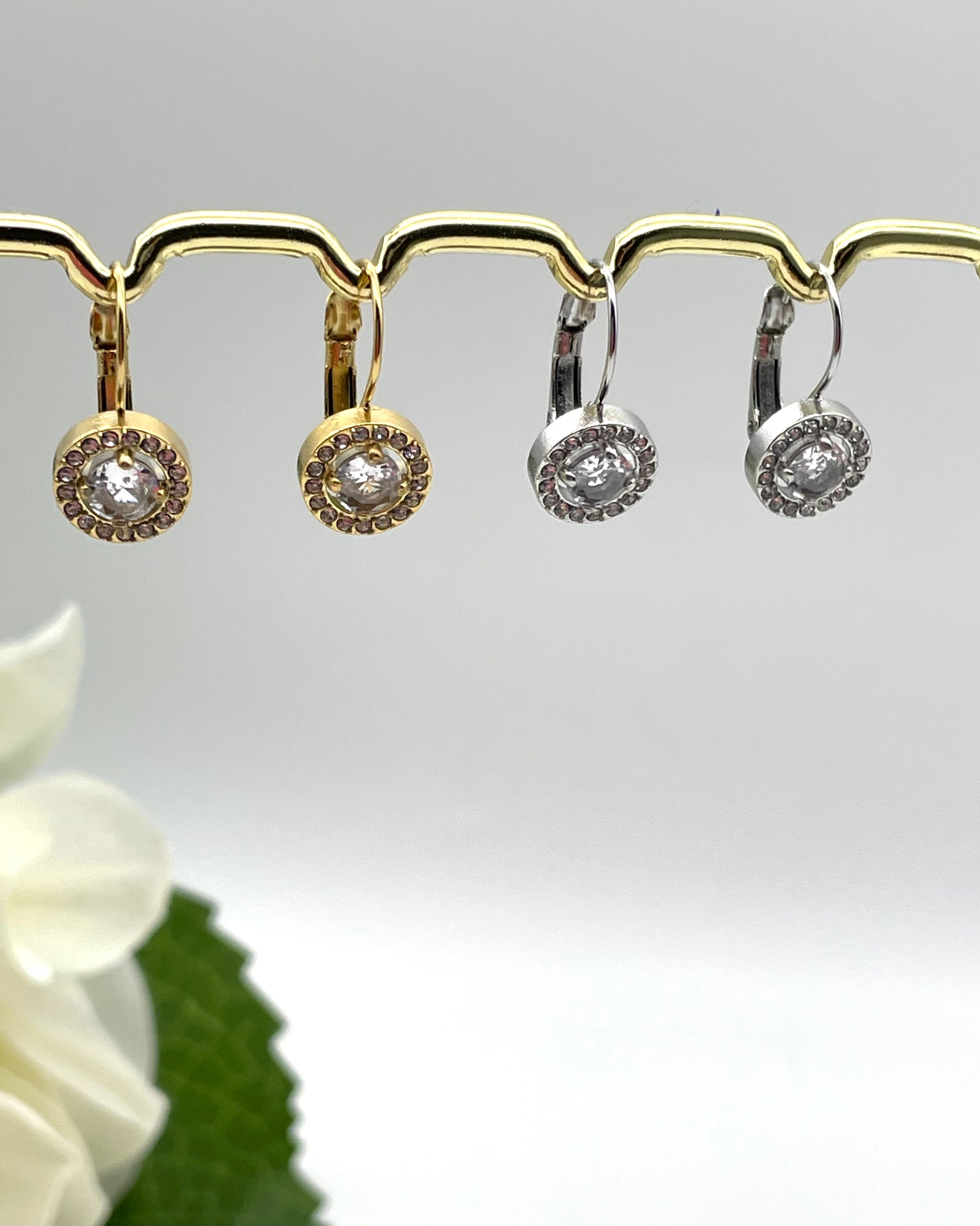 Luna - Diamante Drop Earrings