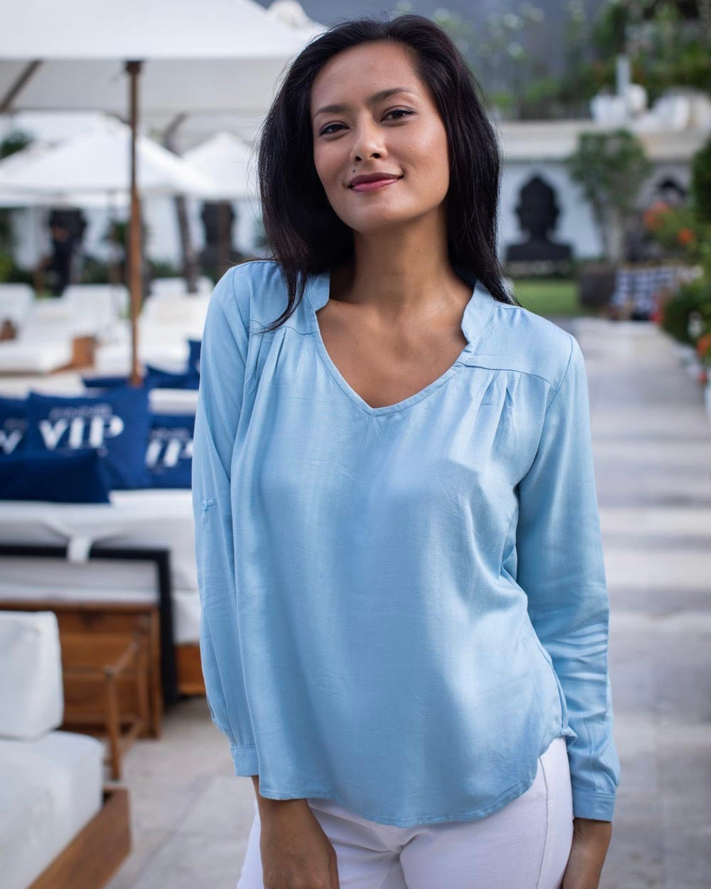 Tilly Top - Pale Blue