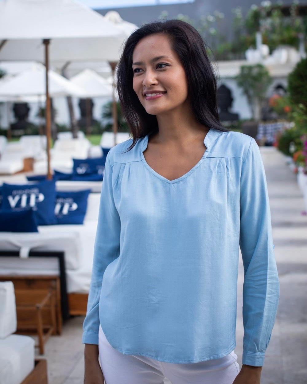 Tilly Top - Pale Blue