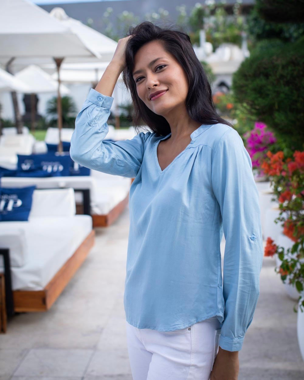 Tilly Top - Pale Blue