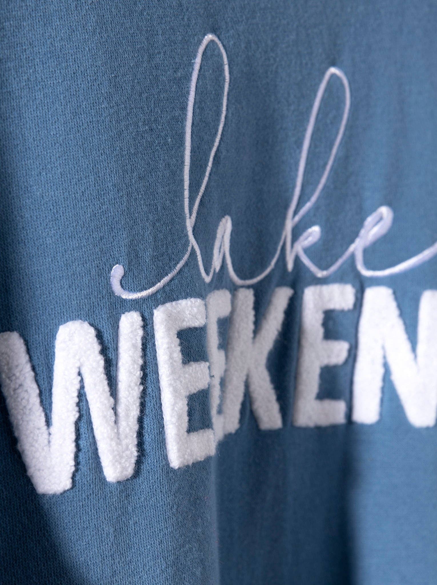 Lake Weekend Blue Sweatshirt