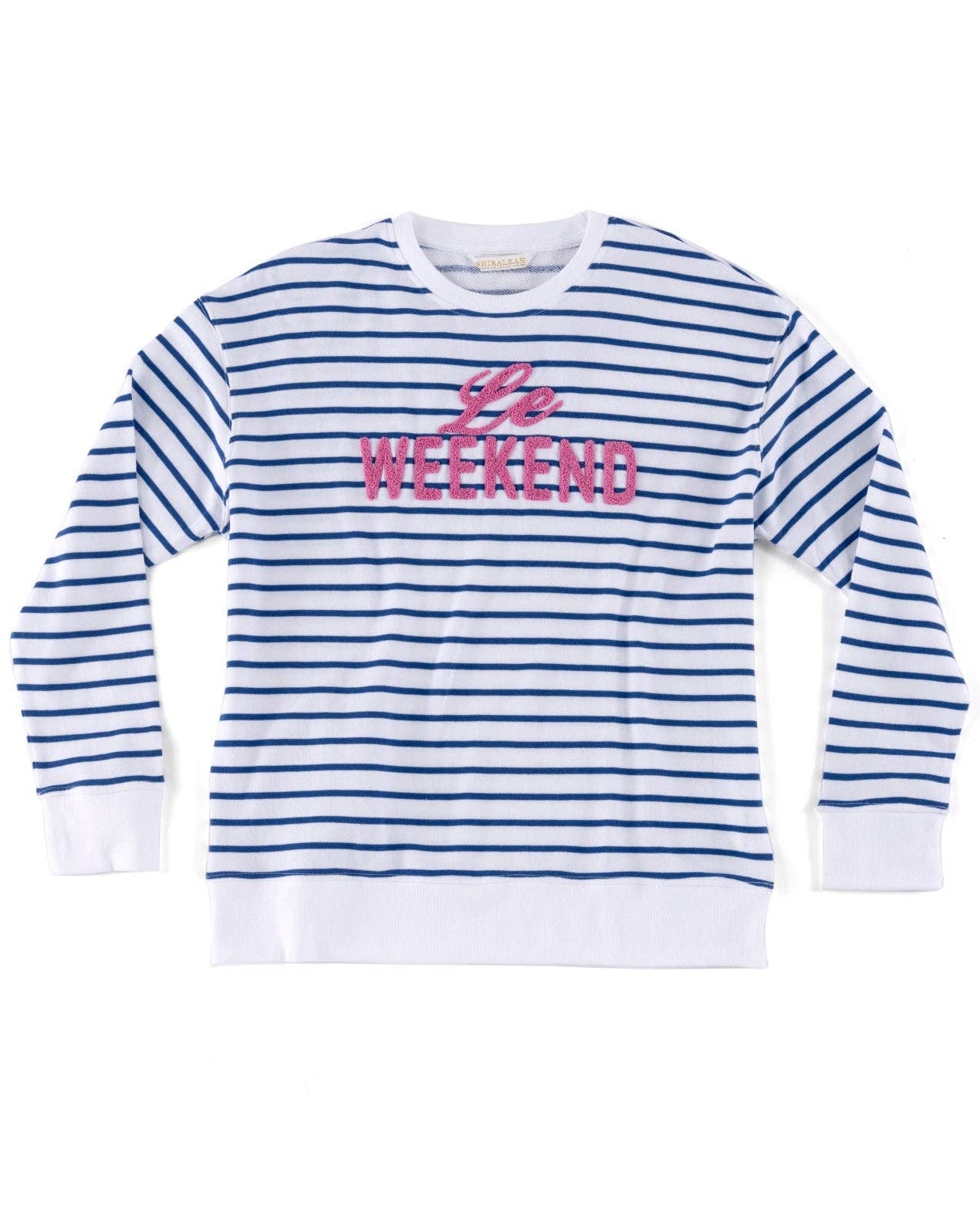Striped Sweatshirt "Le Weekend"