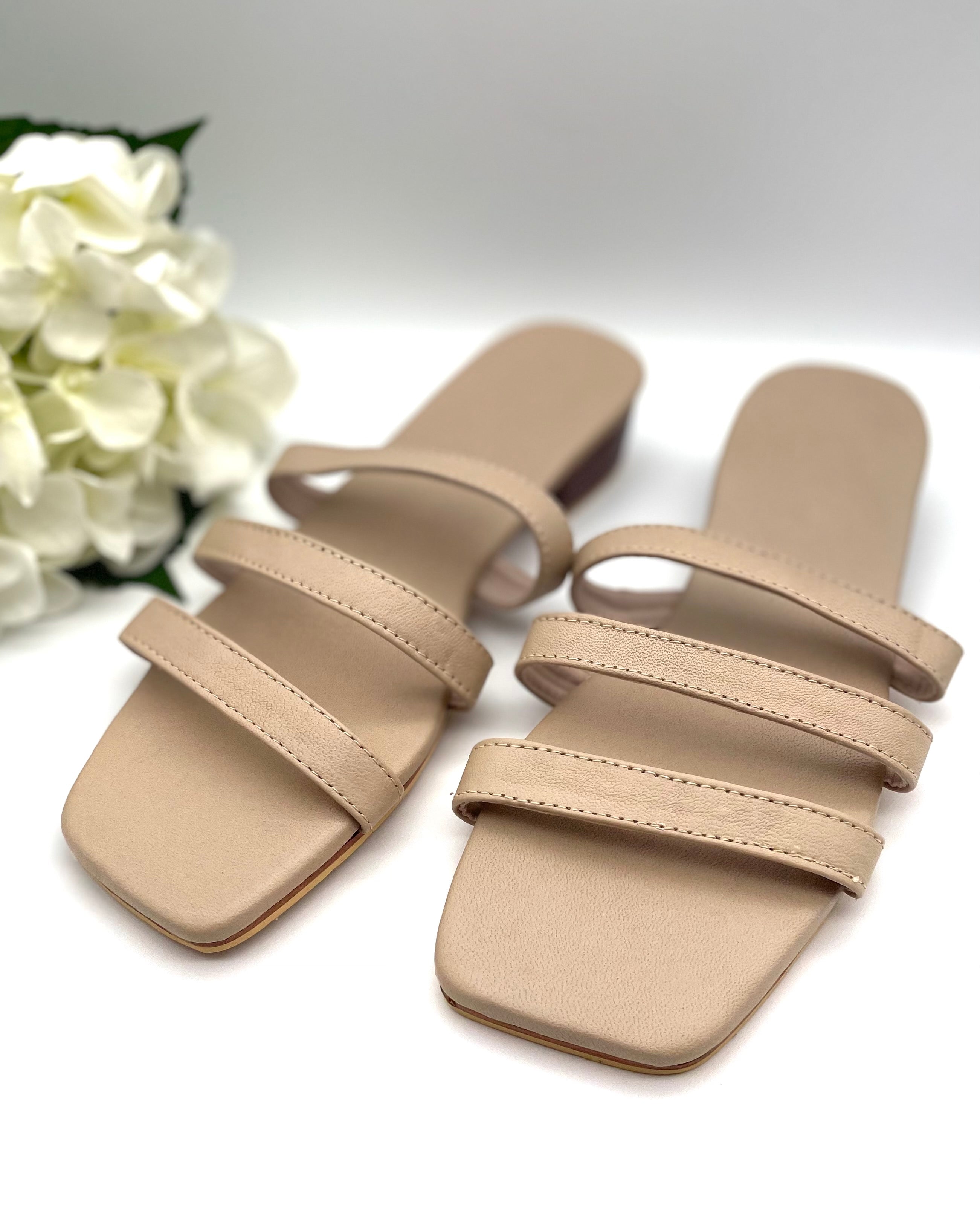 Crete Beige Leather Sandal