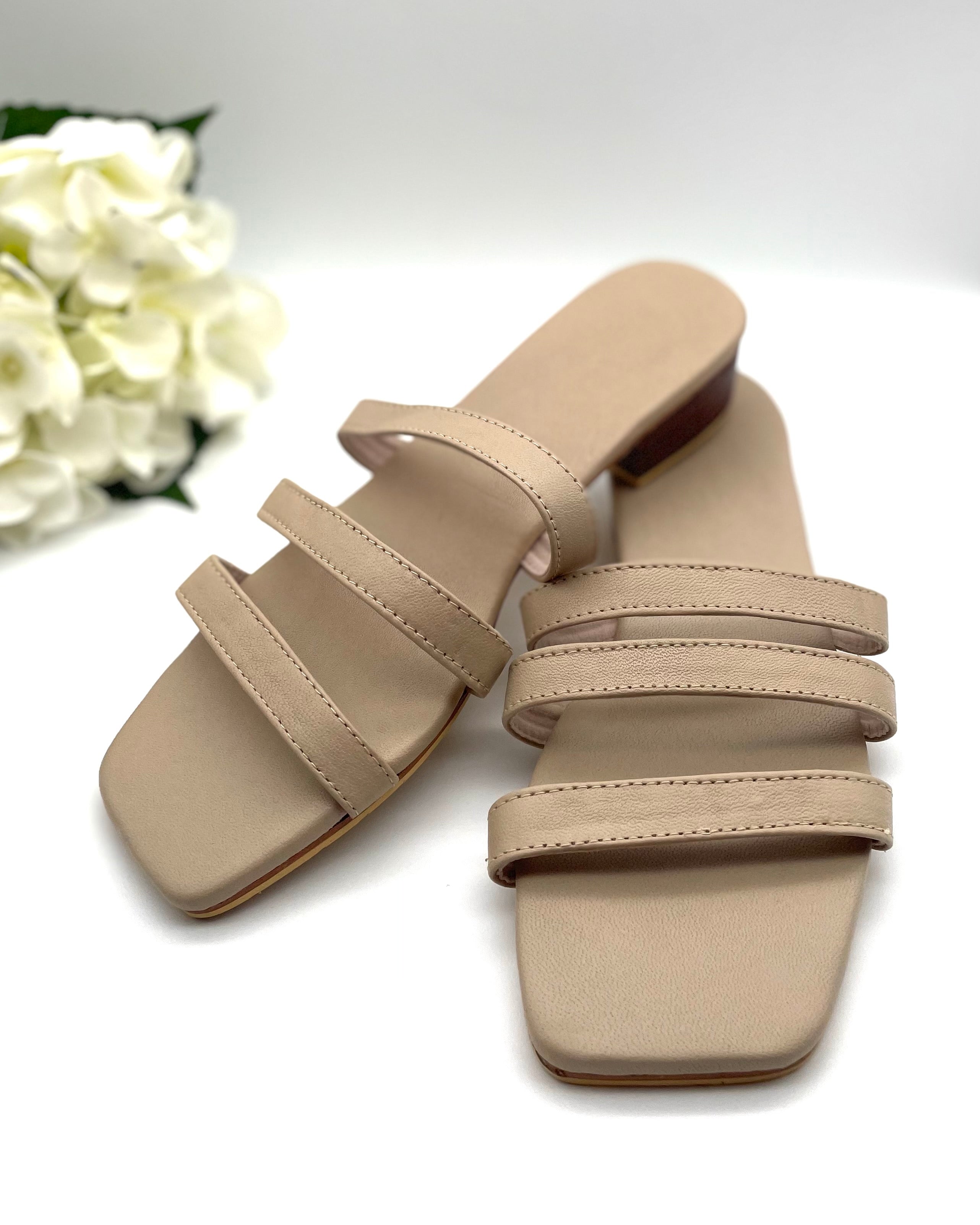 Crete Beige Leather Sandal