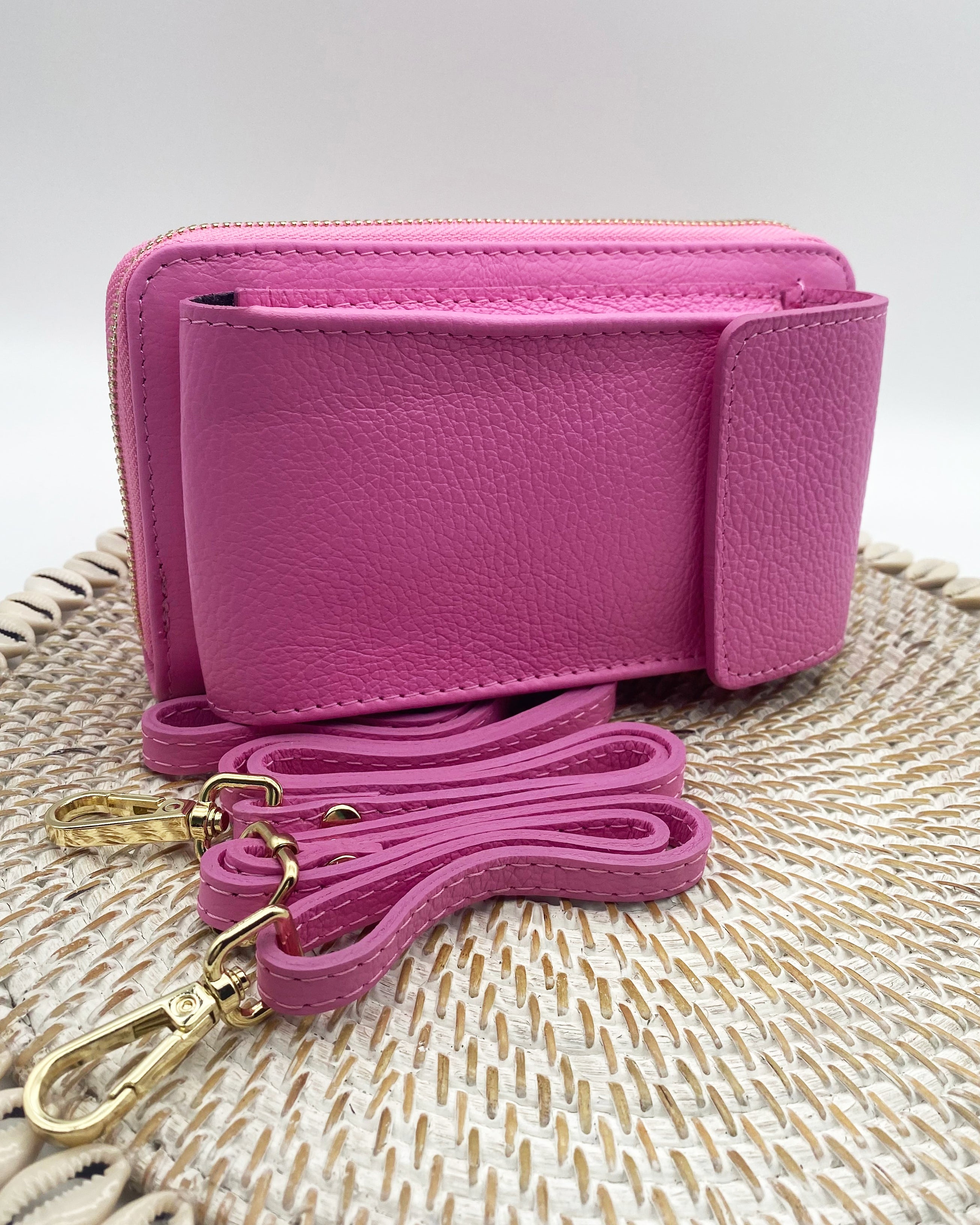 Cross Body Phone Wallet - Pink