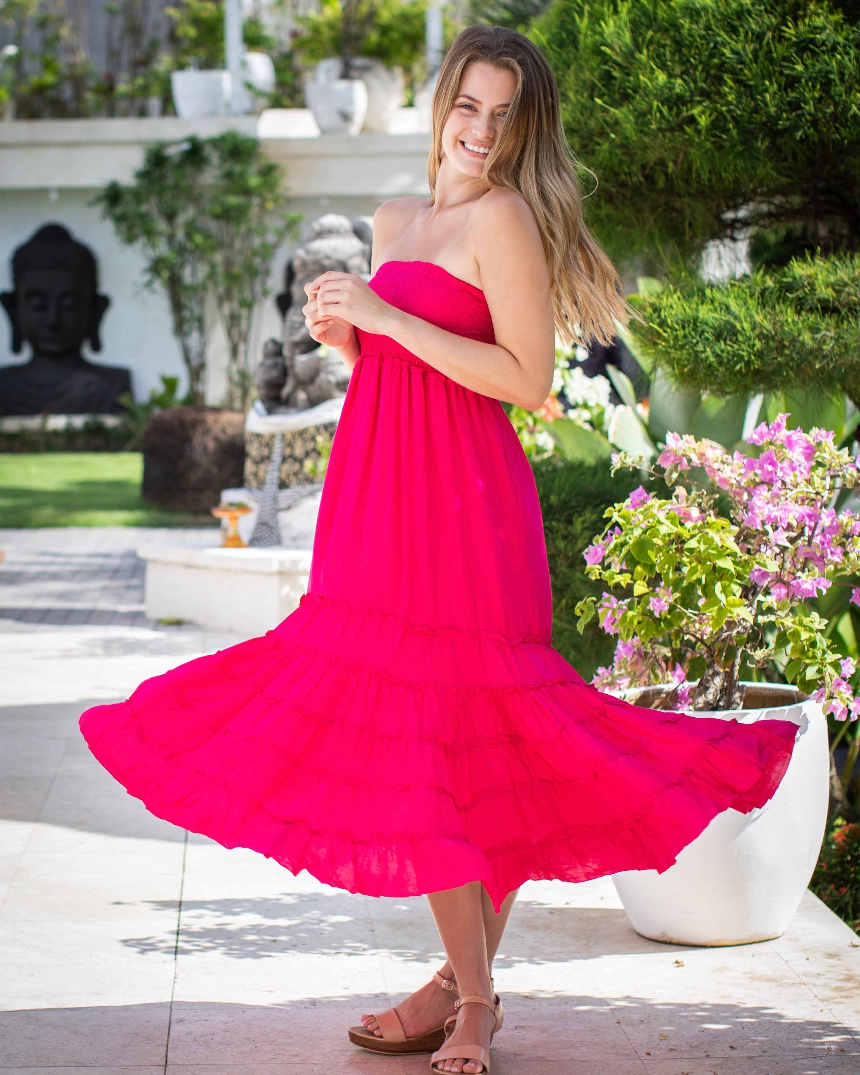 St Tropez Dress/Skirt - Fuchsia