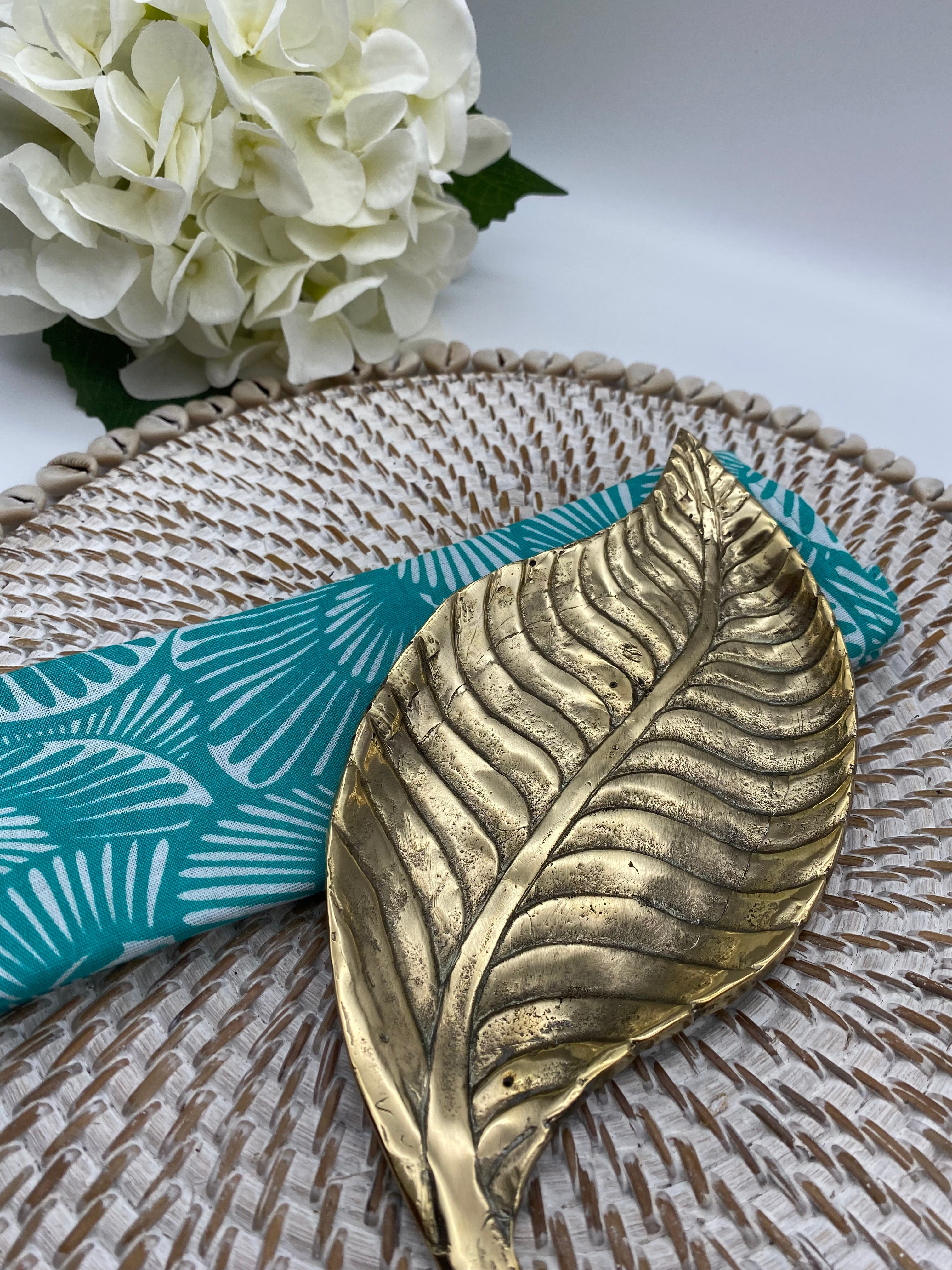 Brass Leaf Plate