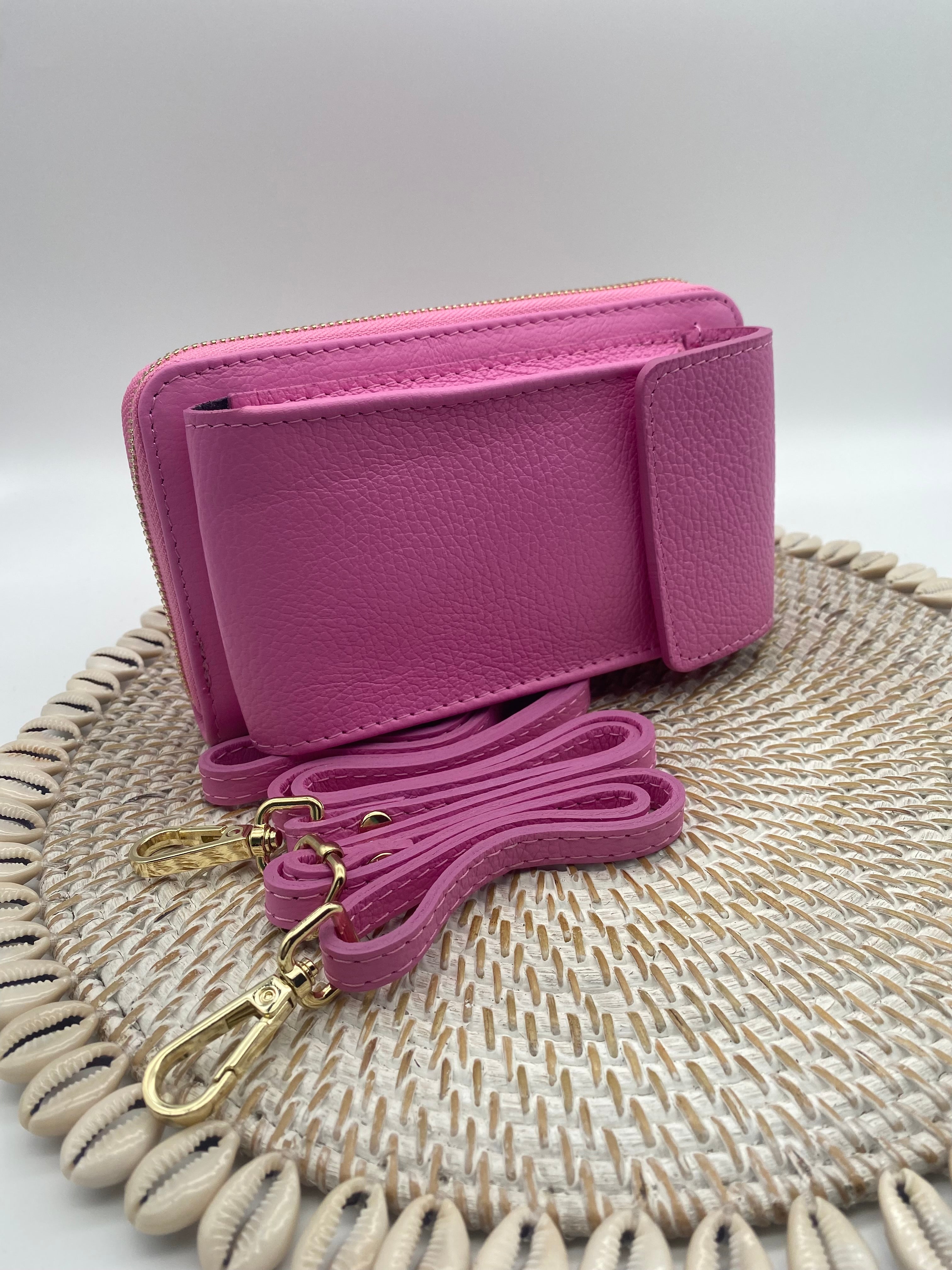 Cross Body Phone Wallet - Pink