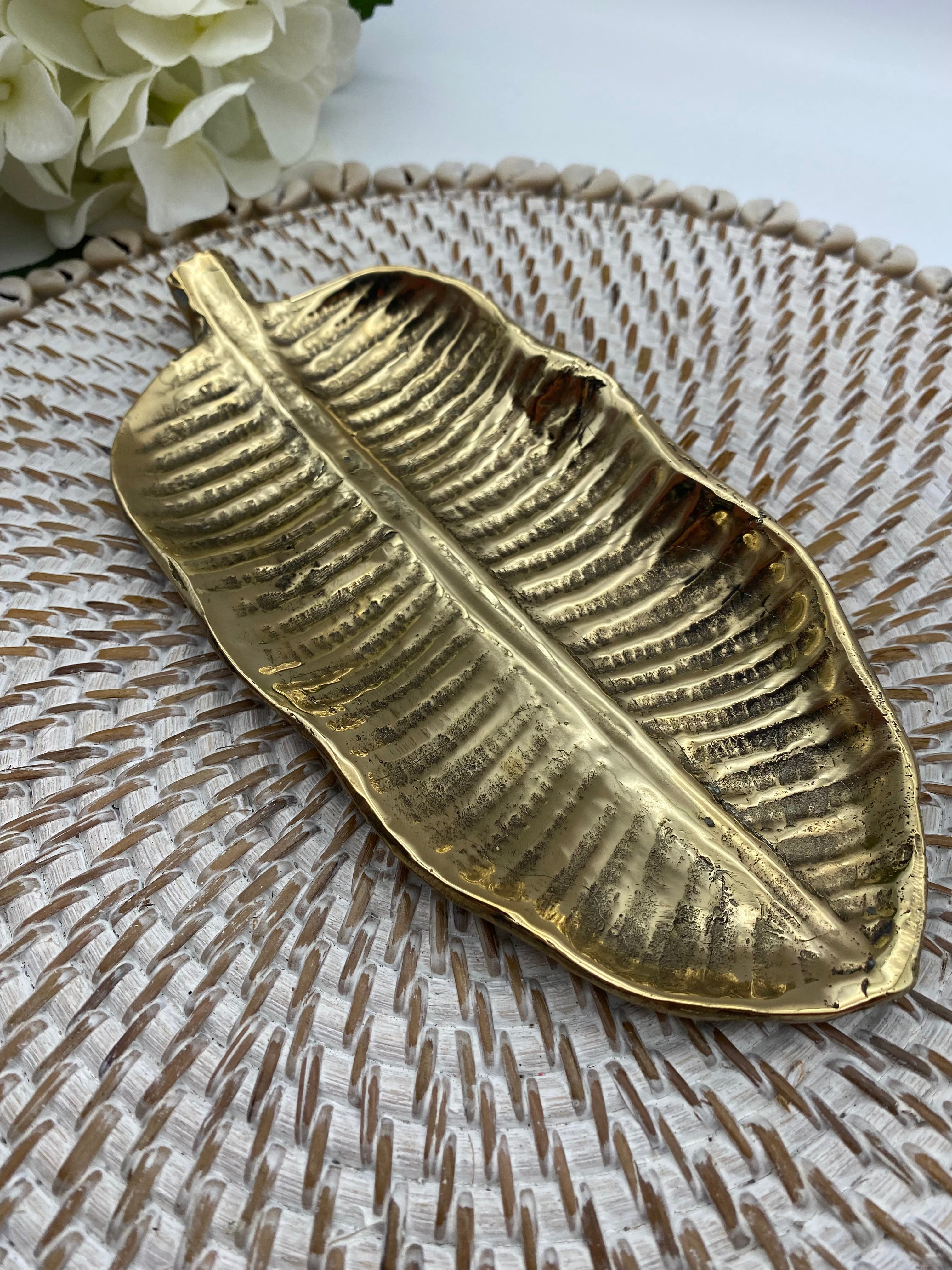 Brass Banana Leaf Plate