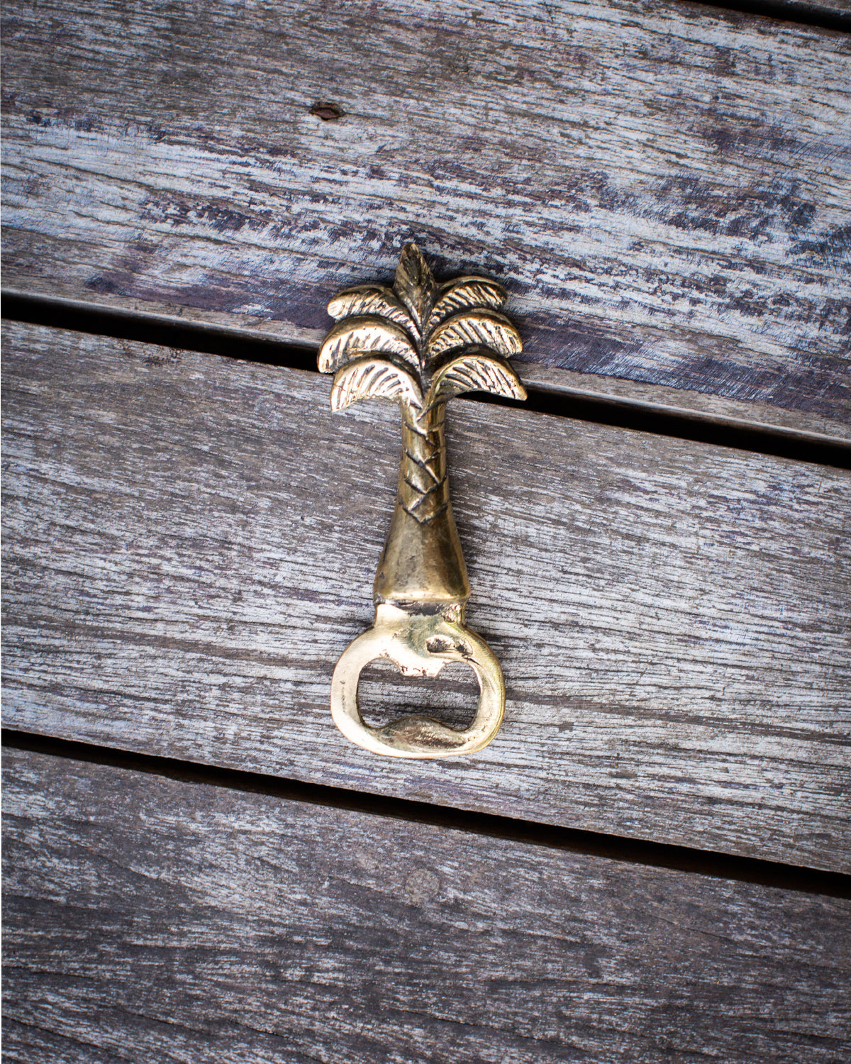 Brass Palm Tree Bottle Opener