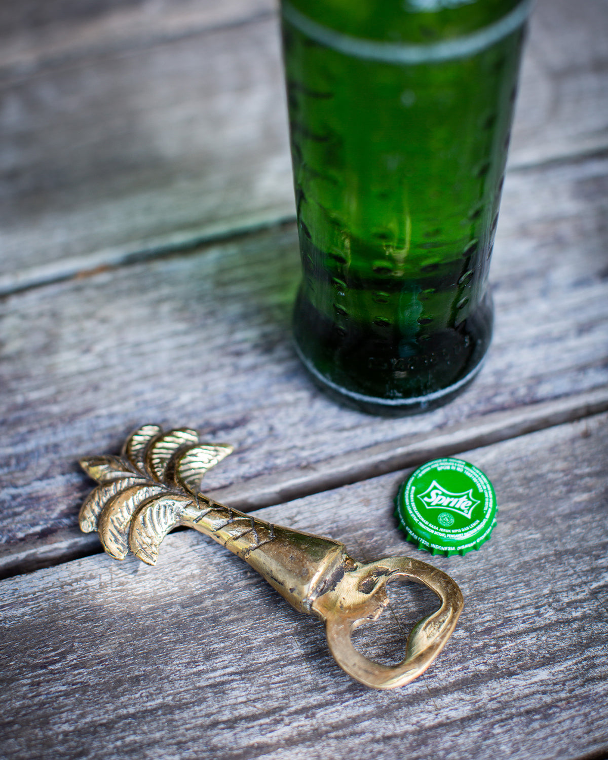 Brass Palm Tree Bottle Opener